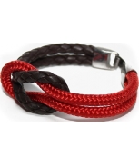 Cabo d'mar reef knot leather/red