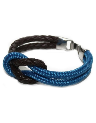 Cabo d'mar reef knot leather/blue