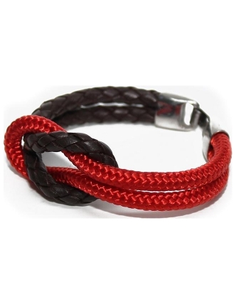 Cabo d'mar reef knot leather/red